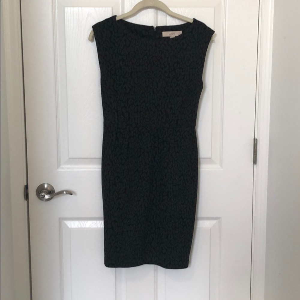 Black and Grey Animal Print Dress